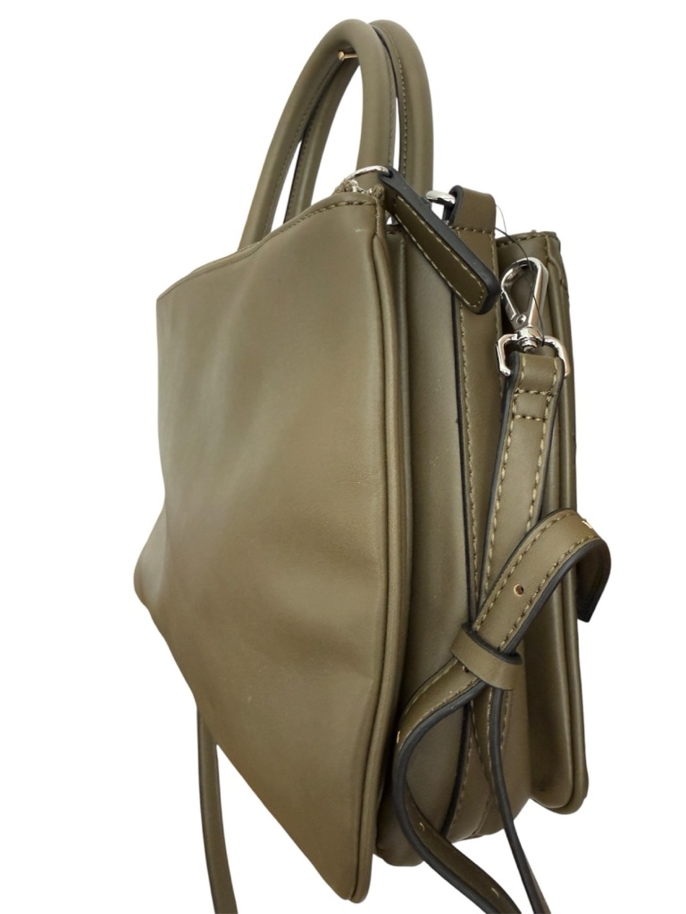 Guess Quilted Olive Top Handle Crossbody Bag - Picture 5 of 12